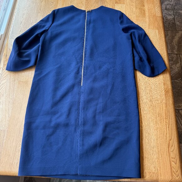 Lafayette 148 Navy Blue Shift Dress Size 8 - Picture 2 of 10
